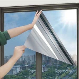 Adesivos de janela Protetor solar Isolamento térmico STAFTING STAFTING ATUALIZAÇÃO UNIDirecional Mirror Mirror Anti Peeping Door and Windowfilm