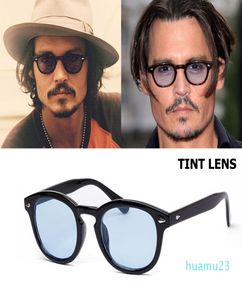 Jacjad Nowa moda Johnny Depp Lemtosh Style okrągły okulary przeciwsłoneczne odcień Ocean Lens Design Prezenta