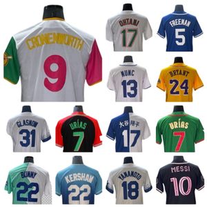 2024 17 Shohei ohtani Mookie Betts Baseball Jersey Freddie Freeman Yoshinobu Yamamoto Dodgers James Outman Joe Kelly Tyler Glasnow Chris Taylor Dustin Max Muncy