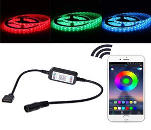 DC 5V24V Bluetooth LED Light Controller Mini Wireless Dimmer 3 -kanal RGB LED -styrenhet för RGB LED -strip Light3671587