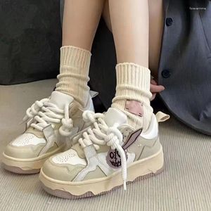 Casual Shoes Cartoon Womens Sports Patchwork Cute Patch Fashion Designer Sneakers Platform Breattable Non-Slip