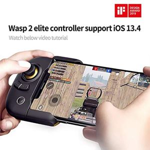 GamePads Fluedigi Wasp 2 Bluetooth GamePad Android Pubgモバイルハーフハンド電話パッドタブレットコントローラーCODモバイルiOS / Android電話用