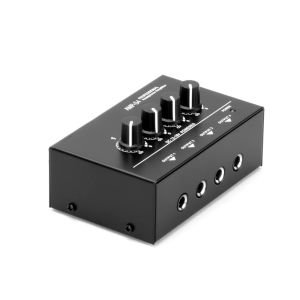 Förstärkare Leicozic Stereo hörlurarförstärkare 4 -kanal Amplificatore DC12V Power Adapter Studio Inspelningsutrustning DJ Audio Amplificador