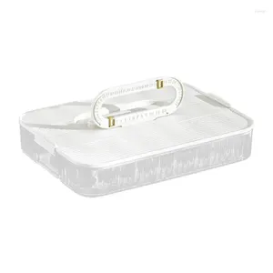 Lagringsflaskor Dropship Dumpling Container med lock Sealed Crispers Freezers Preservation Box Kitchen Organization Tool