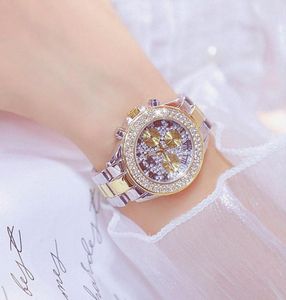 Wristwatches Full Diamond Womens Watch Brands Fashion Quartz Gold Women Water Resistant Wild Ladies Wrist Watches1112587