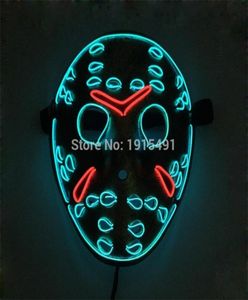 Freitag, den 13. Das letzte Kapitel LED Light Up Figur Maske Musik Active El Fluoreszenz Horror Mask Hockey Party Lights T2009074299032