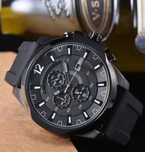 Montre de Luxe Mens Watches Japonya Kuvars Kronograf Hareketi Bilek Swatches SS Moda Erkekler Askeri Spor İzle Relogio Maskulino 5475073