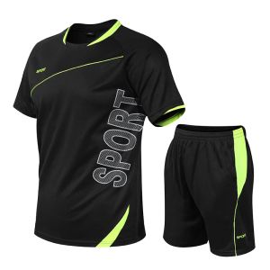 Define 5xl Mens Sportswear Tracksuit Elastic Running Sets Men Football Basketball Tennis Sport Sets Fitness Gym Suits Clothing Clothing