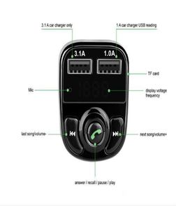 X8 FM Transmitter Aux Modulator Bluetooth Handsfree Car Kit o MP3 Player with 3.1A Quick Charge Dual USB Charger9214630
