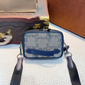 Luxurys kamerapåse co ch designer väska man crossbody handväska handväska kvinnor axel bröstväska mens koppling svarta läder väskor 240415