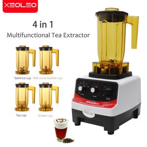 Blender XEOLEO 4 in 1 Tea Breawing Machine Bubble Tea Teapresso Machine Multifunction Food Blender Smoothie Maker Brew Cream Milk Shaker