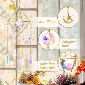 Garden Decorations Crystal Sun Catcher Prism Hängande hänge trädgren Fönster Vägg årsdag dekoration Suncatcher Drop Gifts