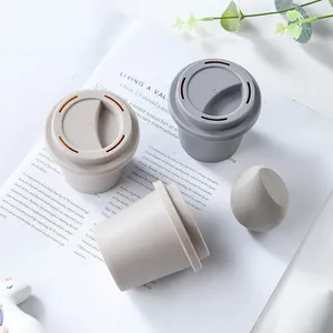 Storage Bottles -selling Cosmetic Powder Puff Overhead Empty Coffee Cup Sponge Holder Box Drying Refillable Bottle