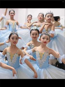 Scene Wear Professional Children Ballet Kirt Girls Dance Children's Program Collective Performance Costumes Costum