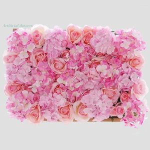 Fiori decorativi Road Wedding Road citato Rosa di seta fai da te Porta arcuata Flower ROW Finestra T stazione decorazione 60 cm