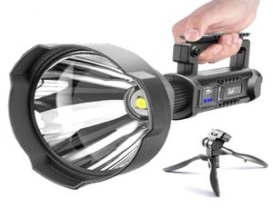 70 leistungsstarke LED -Taschenlampe Super Bright Tragbare Scheinwerfer wasserdichte Suchscheinwerfer USB -Torch 8000 Lumen Drop 22022250401297425175