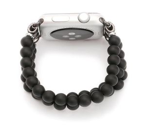 Pärlor armband för Apple Watch Band 38mm 40mm 42mm 44mm Buddha Beads Style Watchband för Apple IWatch Series 1 2 3 4 5 Strap2443328