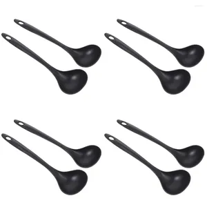 Spoons 8 Pcs Drop Baby Stainless Steel Non Stick Frying Pans Soup Ladle Long Handle Spoon