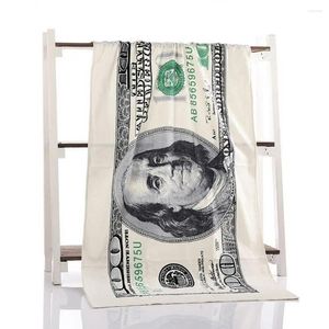 Towel One Hundred Dollar USA Bill Decorative Beach Money 100-Dollar Print Swimming Quick Dry Blanket Large Soft