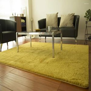 Mattor Nordisk stil persika sammet mjuk matta för vardagsrum modern heminredning barn sovrum plysch matta utan slip sänggolvmattor