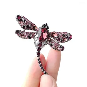 Brosches Dragonfly Retro Style Classic Rhinestone Mini Insects Pins For Women Party Birthday Wedding Clothing Accessories