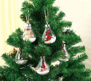 Luci a sfera a LED impermeabili per l'albero di Natale Casa di matrimoni decorazioni interne trasparenti ornamento di plastica bulba di plastica 3548094