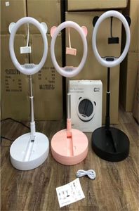 Handy G2 LED Ring Light 10 -Zoll -Selfie -Ringspiegel -Lampe Klappern Desktop POGROAM LIGTING TROATH MOBLIE Telefon Clamp Stand3347391