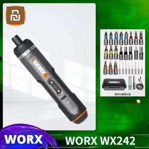 アクセサリYoupin worx 4v電気ドライバーセットWX242/241スマートコードレス電気ドライバーUSB充電式家庭用修理ツール