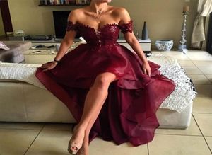 2017 Burgundia Prom Dresses Off Shourden