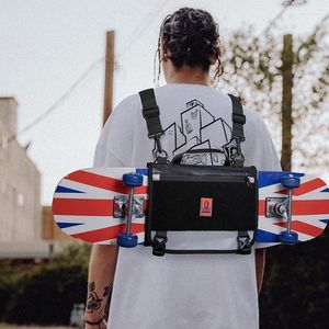 Backpack Skateboard Backpacks Bag With Two Adjustable Shoulder Straps Surfboard Men Women Street Skate Carry Bags For Travel