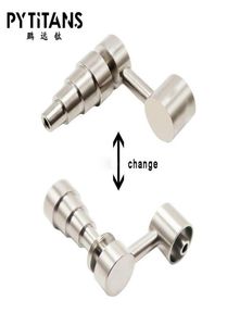 Baldes de fumantes inteiros Bubbler Banger Nail 6 em 1 Titanium unha Domless Universal Male feminino 10mm 14mm 18mm junta3781193