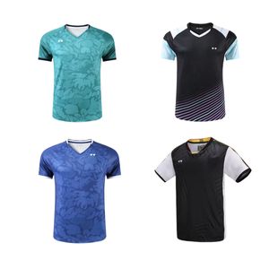Nova coleção de camisa de badminton para homens e mulheres de badminton de mangas curtas de mangas curtas Top de secagem rápida Sportswear