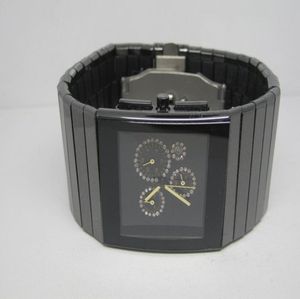 Nowy mody Man Watch Quartz Stopwatch Chronograph Watch For Man Wrist Watch Black Ceramic RD0522551272