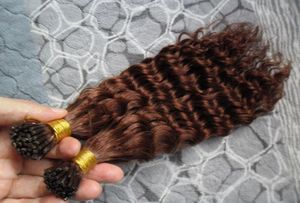 33 Kinky Curly Keratin Hair Extension 100g I Gwóźdź Pre Bonted Keratin Fusion Hair 16quot18quot20quot22quot24quot 1003036169
