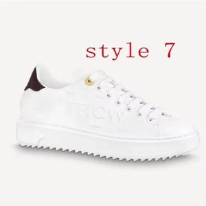 Casual shoes designer womens shoes lace-up sneaker 100% leather fashion lady Flat Running Trainers Letters woman shoe platform men gym sneakers size 35-42-43-45