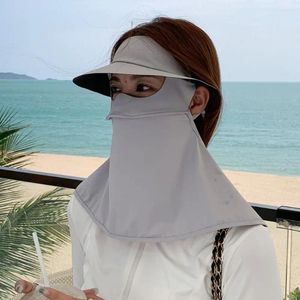 Berets UV Prains Sunscreen Mask Sunmmer 3D края