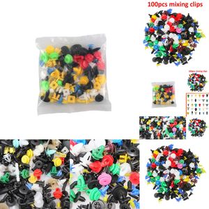 2024 2024 50/100Pcs Car Clips Auto Fastener Random Mixed Car Bumper Clips Retainer Car Fastener Rivet Door Panel Liner Car Accessories