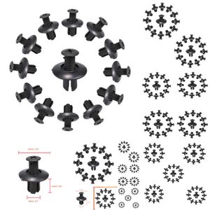 2024 2024 10/20/40/50Pcs Universal Car Bumper Fender 8Mm Hole Plastic Rivets Fastener Screw Car Fastener Clips For Nissan Toyota Focus Kia