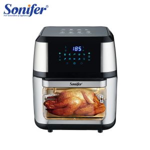 Fryers Smart Air Fryer 12L without Oil with LED Touchscreen Electric Deep Fryer Oven Nonstick Basket Kitchen Cooking Sonifer