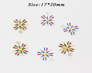 Cute Small DIY Craft Charms For Kids Enamel Assyrian Flag Shape Pendant Charm For Bracelet Necklace Making Jewelry9571841