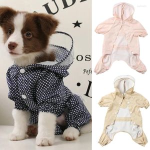 Компания для собачьей одежды Водонепроницаемой комбинезон для домашних комбинезон для маленьких собак щенка кошачья дождевая плаща с припечатка Macotas одежда