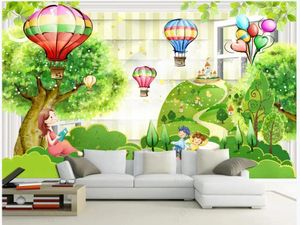 Wallpapers Custom Po Wallpaper For Walls 3 D Murals Beautiful Children's Room Rural Style Forest Tree Mural Painting