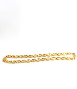 MEN039S SOLIDO 14 K Amarelo Gold Fino GF GF Sun Colar Rings Chain Link Chain 24quot 10mm Aniversário Valentine Gift Valory1501780