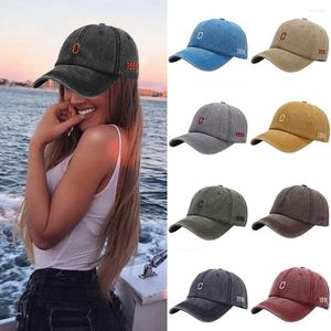 Portame per cappelli a pallone per la moda da baseball da uomo e donna lettera colorata maschi da sole