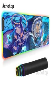 Mouse Pads Wrist Rests Anime Hololive Cute Mousepad Gamer Comtuper RGB Desk Mat Large Pad Kawaii Gaming Accessoroes Laptop LED K7338750