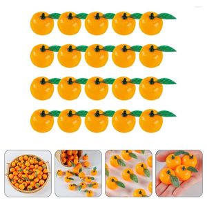 Party Decoration 20 PCS Artificial Orange Simulation Oranges Desktop Fake Decor Home Mandarin POGRAPY PROPS MODELL MODELLER