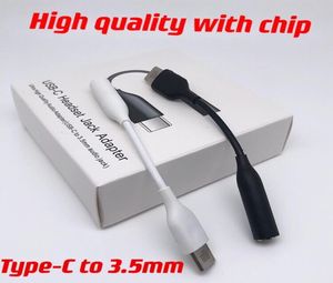 Typ-C USB-C Male till 3,5 mm hörlurkablar Adapter Aux O Female Jack för Samsung Note 10 20 Plus med CHIP5877344