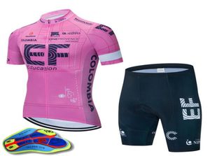 EF EDUCAÇÃO PRIMEIRA EQUIPE PICLAMENTO DE CASCO DE MANEIRAS CURTAS Jersey 19D Gel shorts acolchoados conjuntos de corrida de corrida de bicicleta maillot ciclismo mtb roupas de bicicleta s7851997