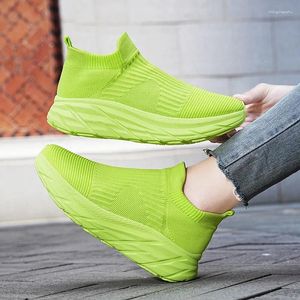 Buty swobodne Socks Moipheng Sneakers Kobiety oddychający sportowy sportowy różowy różowy dla Zapatos de Mujer