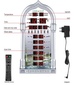 Orologio di preghiera della moschea Azan digitale Moschea islamica Azan Calendario Musulmano di preghiera musulmana Alarmante Ramadan Remote Control Support CSV H19605447